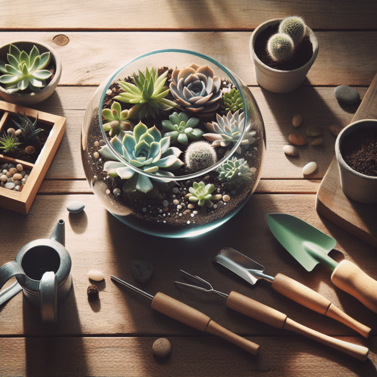 Creating a Mini Terrarium with Succulents